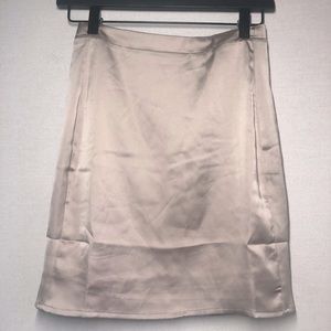 Silk bodycon skirt